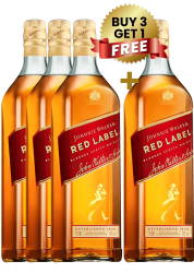 Johnnie Walker Red Label 1 Ltr Buy 3 Get 1 Free