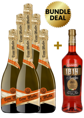 Buy 6 Bottles Terre Molin Prosecco Doc Brut 75Cl, Get 1 Free Bottle Casoni 1814 L'Aperitivo 1L