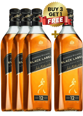 Johnnie Walker Black Label 1 Ltr Buy 3 Get 1 Free