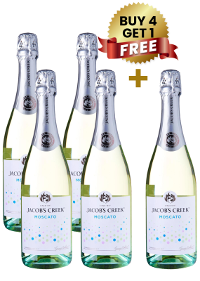 Jacob's Creek Moscato White Sparkling 75Cl (Buy 4 Get 1 Free)